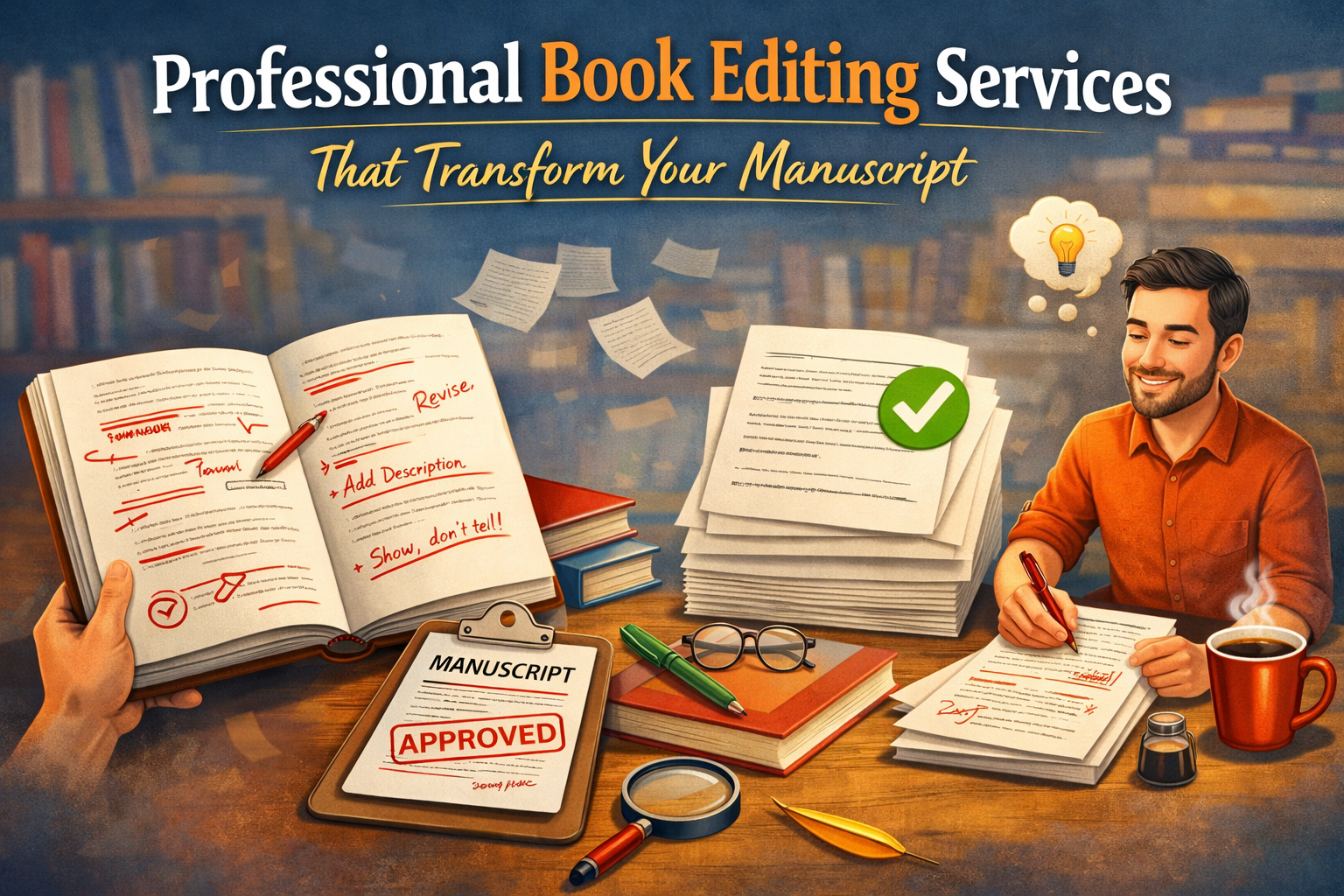 Professional Book Editing Services That Transform Your Manuscript