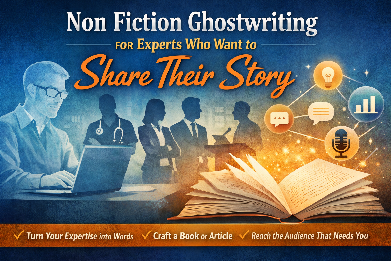 Non Fiction Ghostwriting for Experts Who Want to Share Their Story